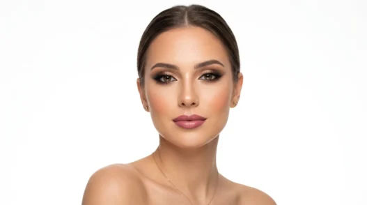 Collection of diverse makeup looks showcasing various techniques and color palettes on model