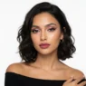 Woman with multiple trending makeup styles showcased in professional beauty portrait