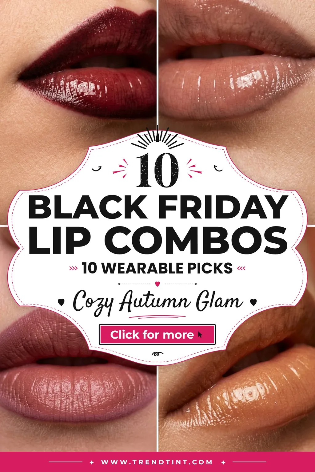 Spiced-Cider Black Friday Lip Combo for Fall Parties