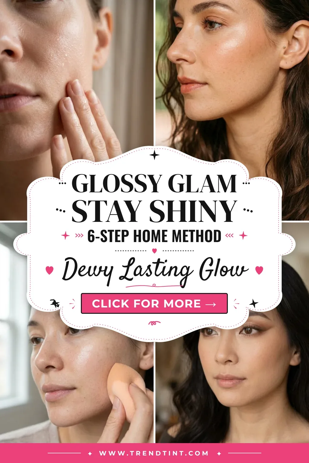 Glossy Glam Makeup Shine That Stays Put